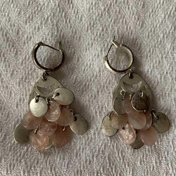 Liz Claiborne Soft Purple and Silver Earrings - Picture 3 of 3